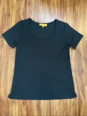 Dark Green Scoop Neck Tee